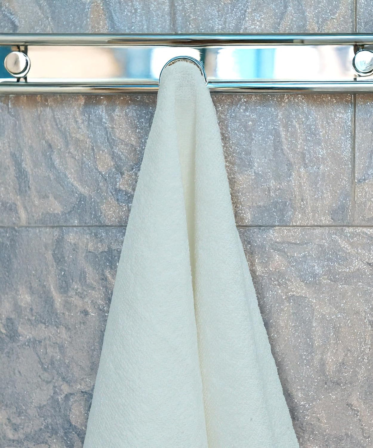4-Piece Cotton Family Towel Set – Soft & Absorbent | White
