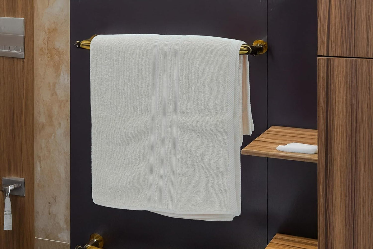 4-Piece Cotton Family Towel Set – Soft & Absorbent | Pink